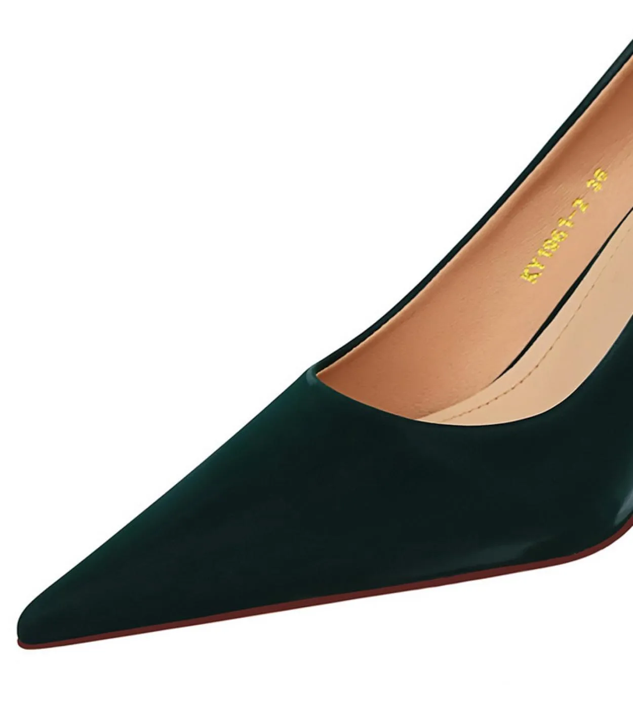2023 Donna Tacchi medi 5,5 cm Tacchi alti Décolleté a punta Décolleté Lady Verde scuro Gattino Tacchi bassi Evento per feste Uff