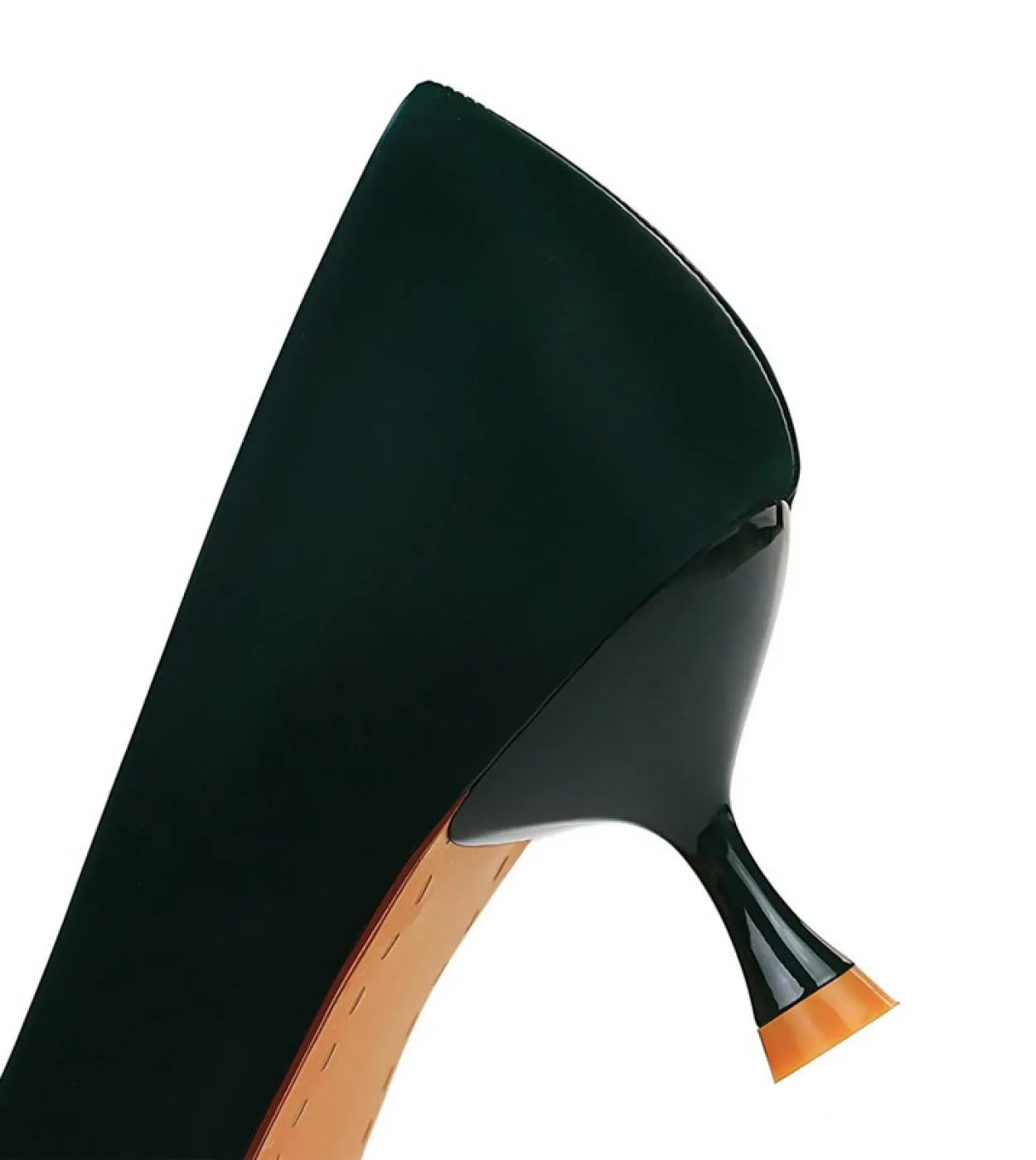 2023 Donna Tacchi medi 5,5 cm Tacchi alti Décolleté a punta Décolleté Lady Verde scuro Gattino Tacchi bassi Evento per feste Uff
