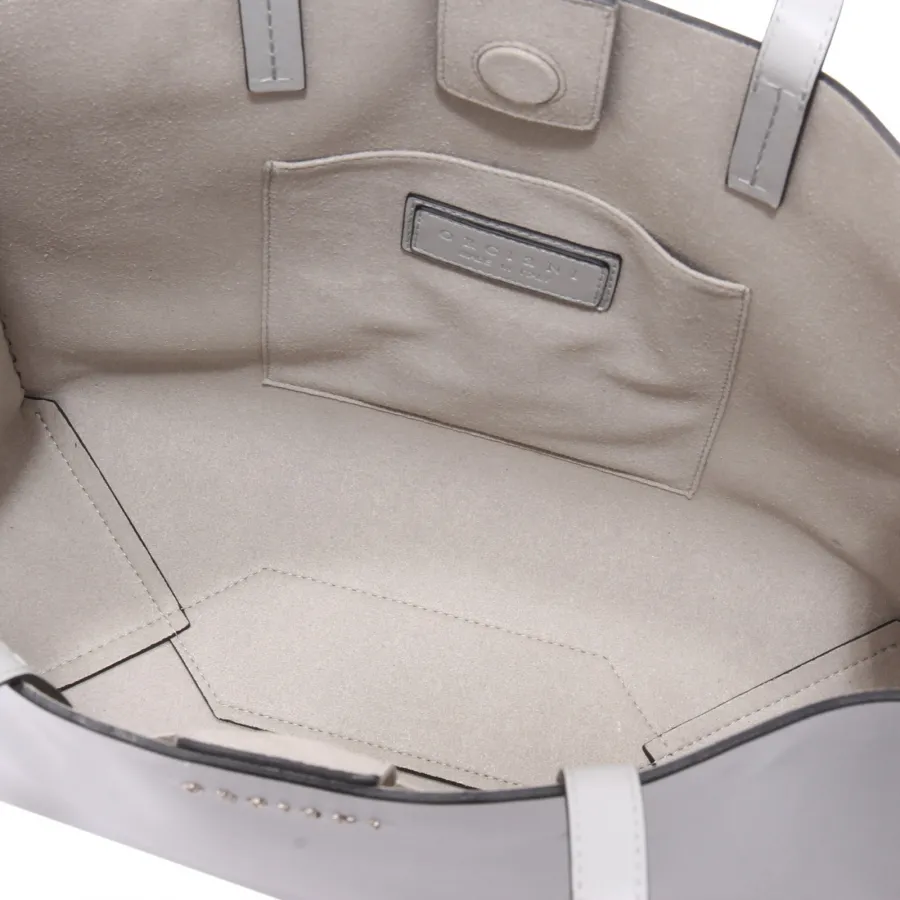 4322AG borsa shopper donna ORCIANI LIBERTY MESH grey leather bag woman
