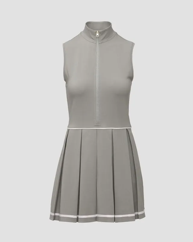 Abito grigio da tennis da donna Varley Dalton Court Dress 32