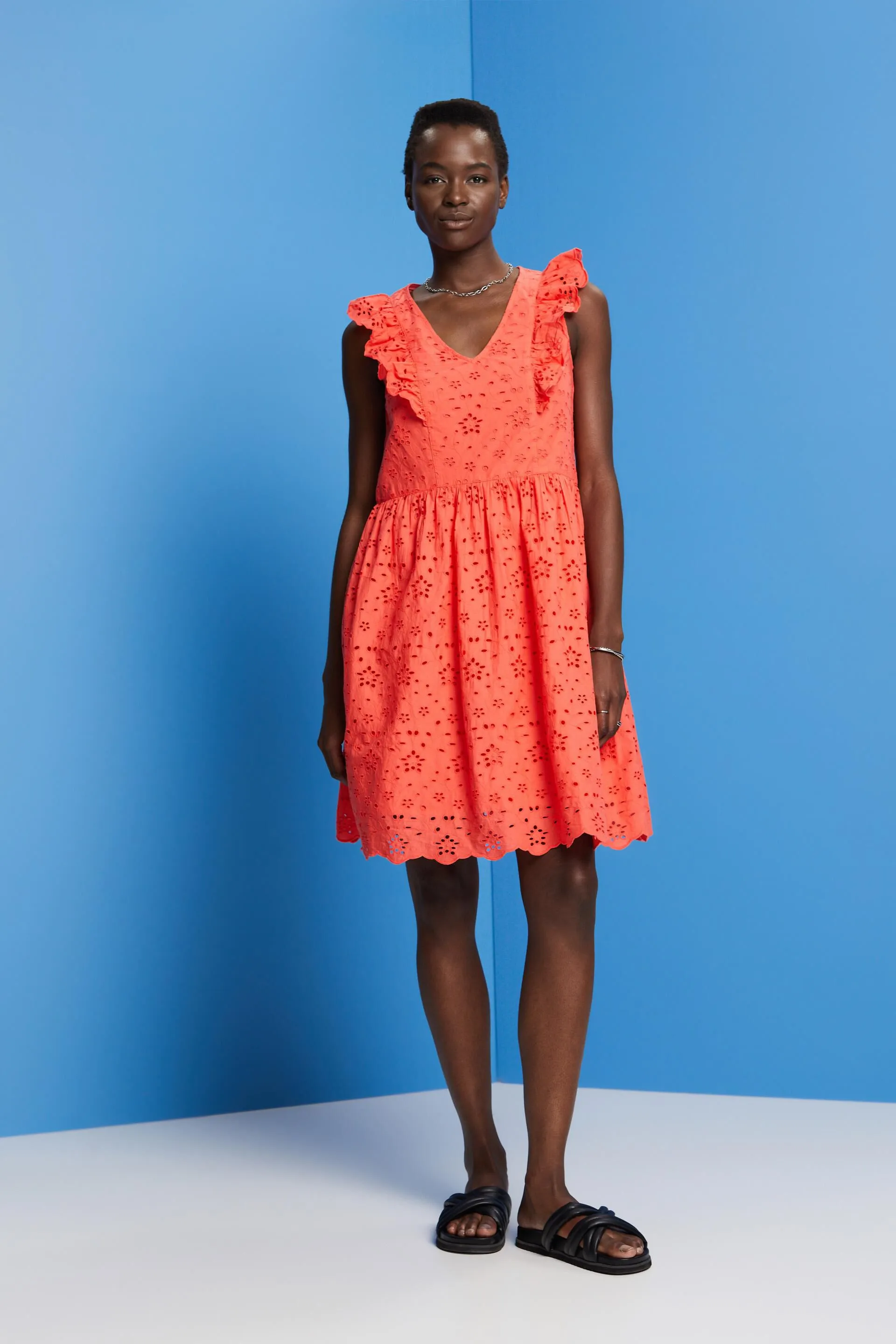 Abito in pizzo in cotone