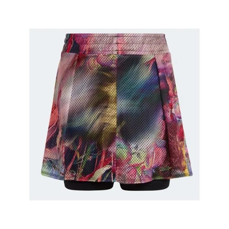 Adidas Junior G Mel Skirt Gonna Tennis Mesh Fantasia Multicolor Junior Bimba