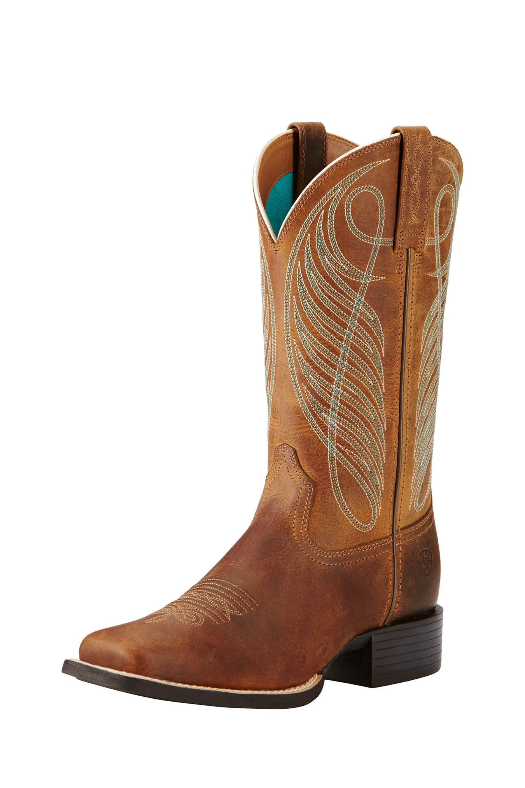 Ariat Marrone - Completo stile western con punta squadrata arrotondata Stivali