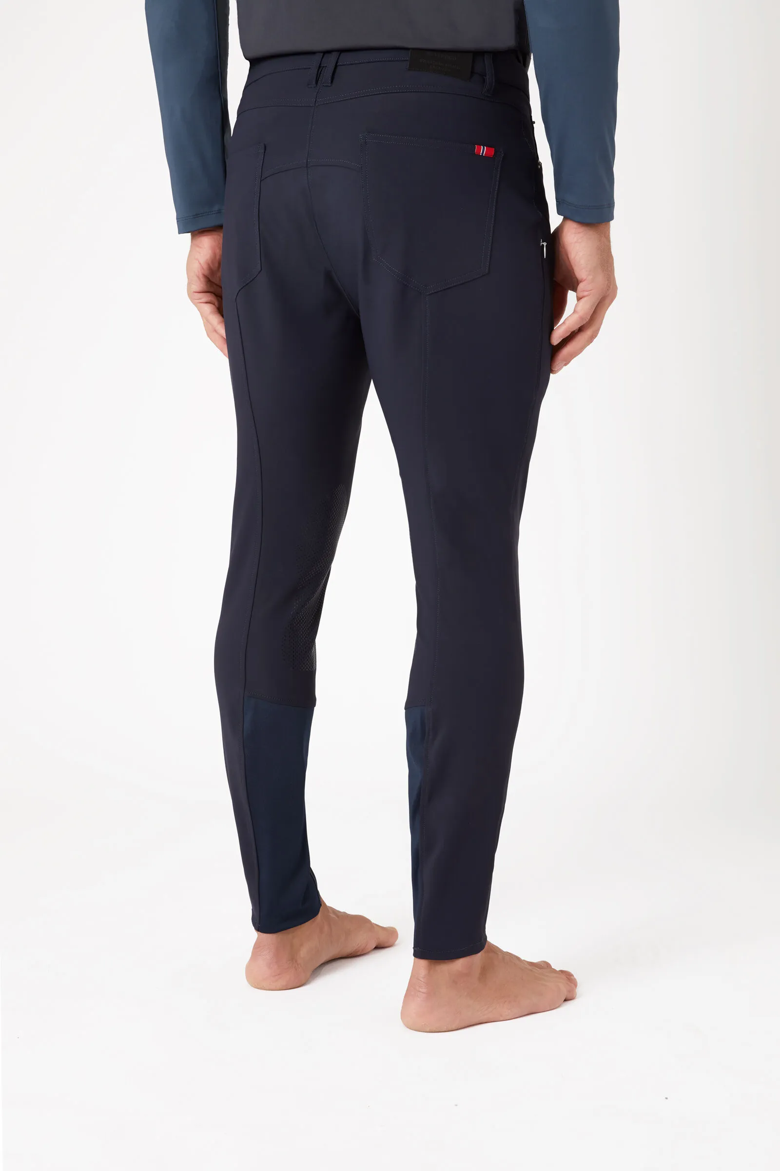 B Vertigo Ethan Pantaloni da equitazione funzionali da uomo con patch al ginocchio