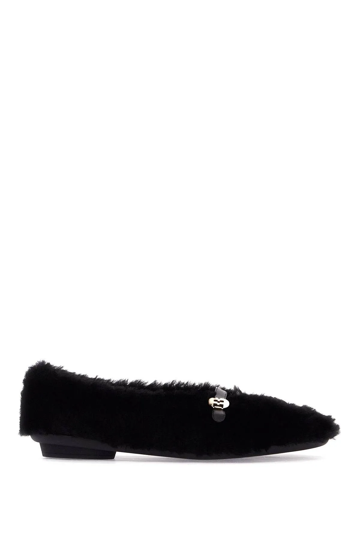 Ballerine in shearling