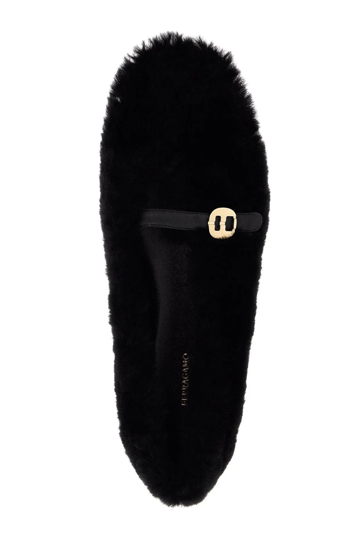 Ballerine in shearling