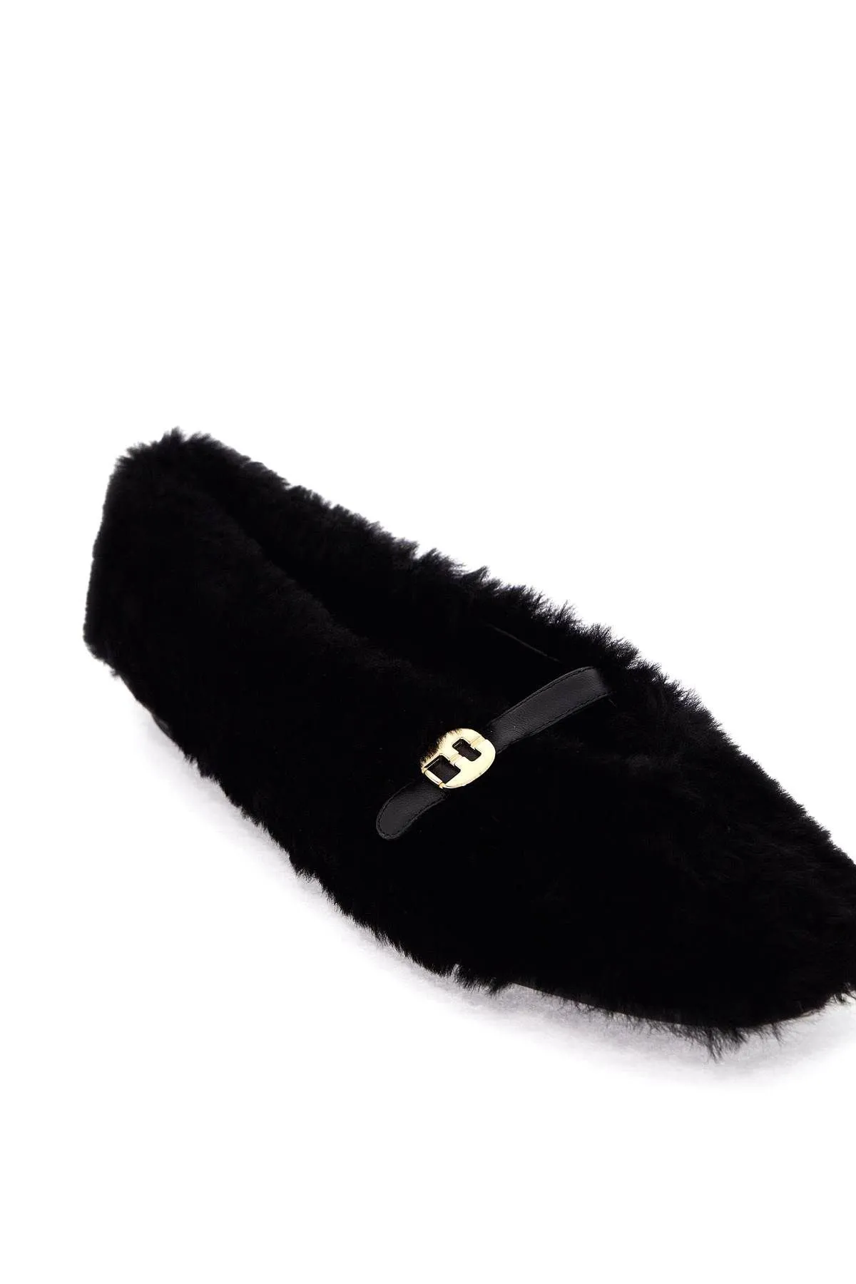 Ballerine in shearling