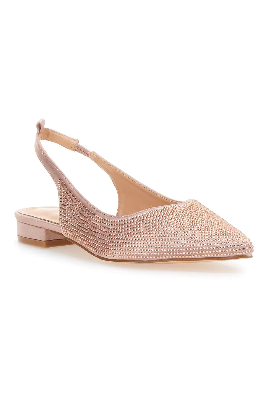 Ballerine Lace-Up Prima Riga 15990 Rosa Strass