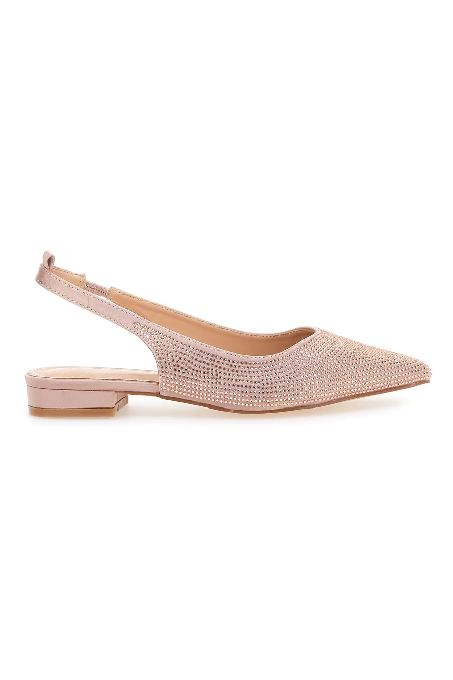 Ballerine Lace-Up Prima Riga 15990 Rosa Strass