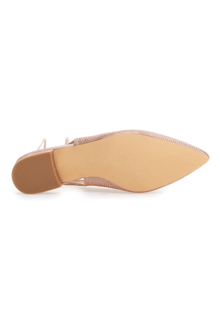 Ballerine Lace-Up Prima Riga 15990 Rosa Strass