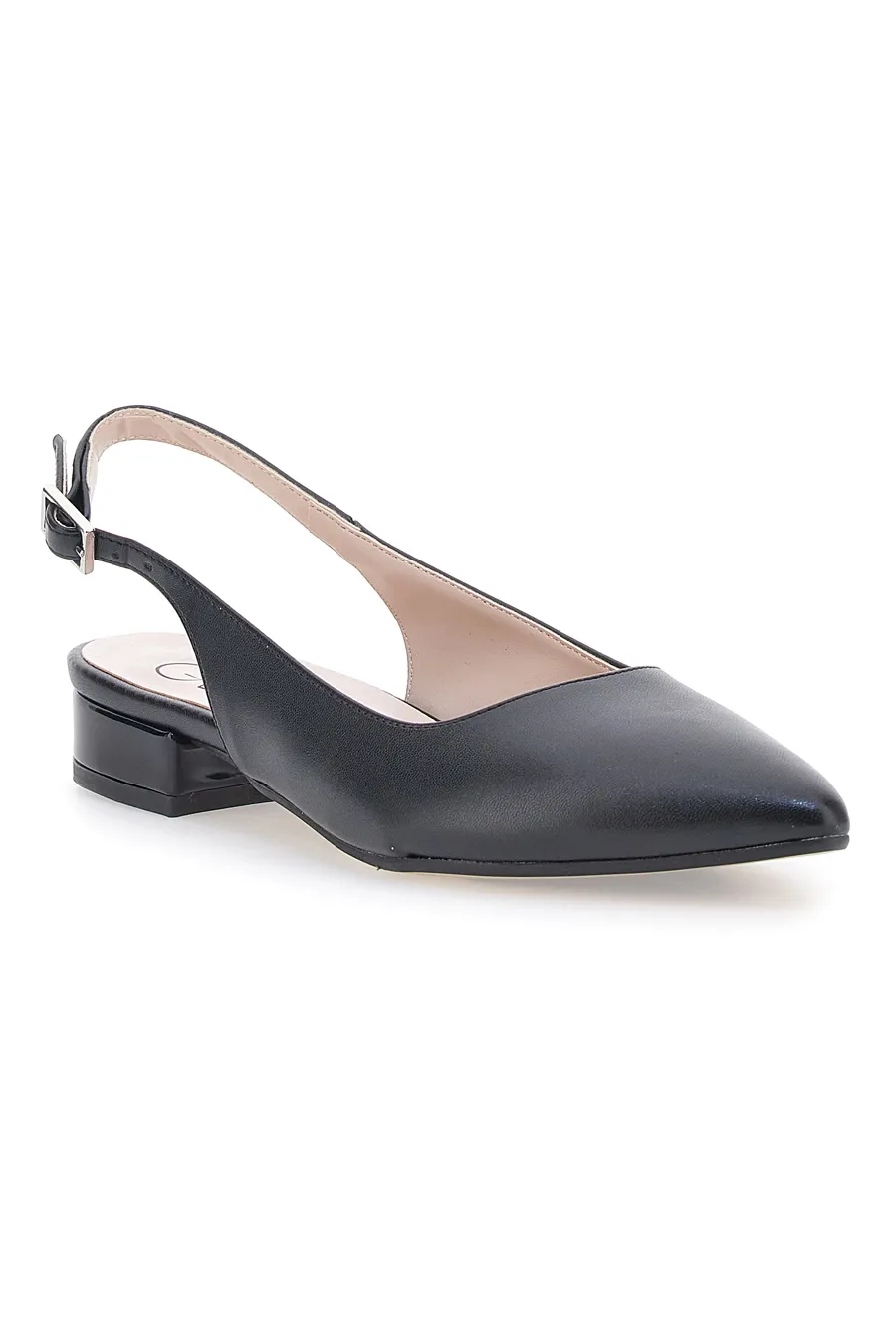Ballerine Nere a Punta Pittarello Glam 3883