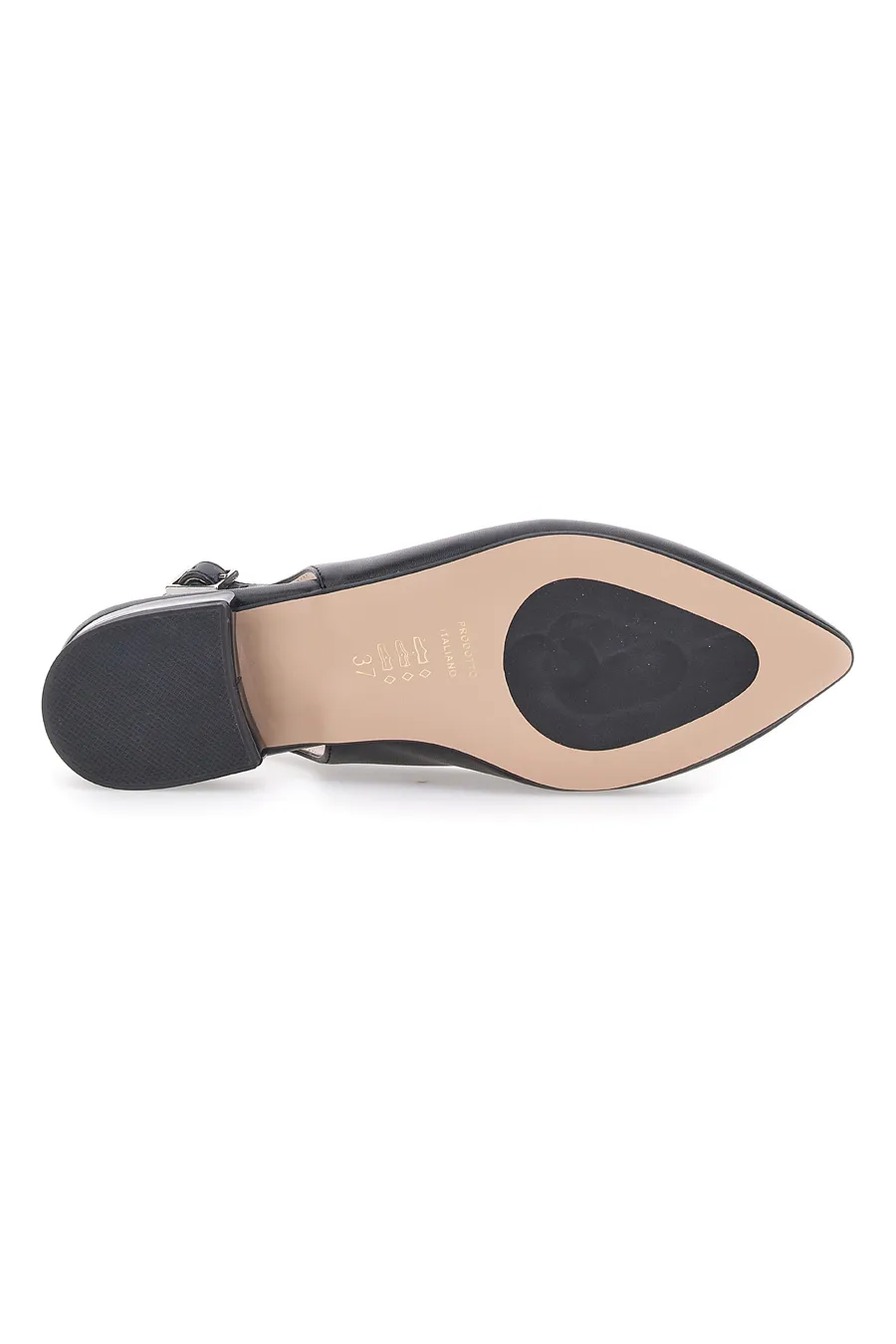 Ballerine Nere a Punta Pittarello Glam 3883