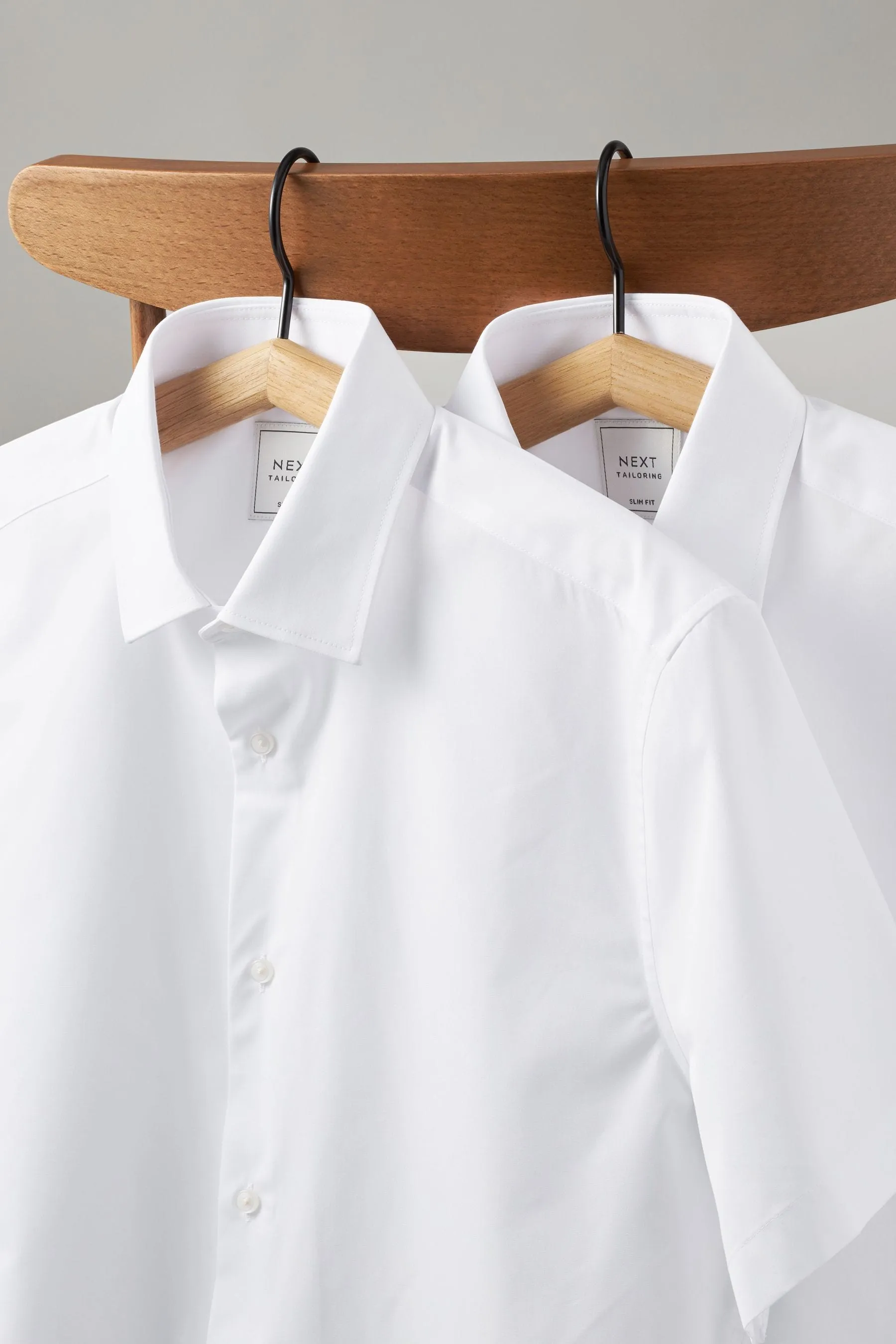Bianco  - Camicie easy care Manica corta 2 Confezione