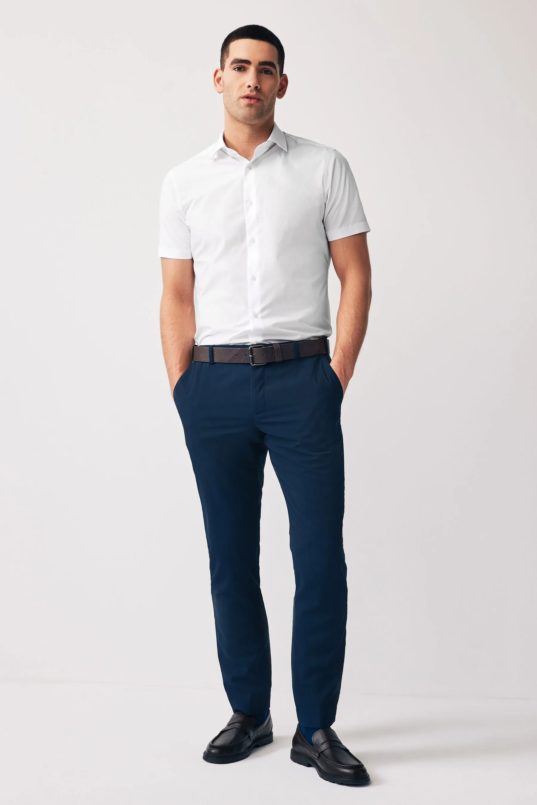 Bianco  - Camicie easy care Manica corta 2 Confezione