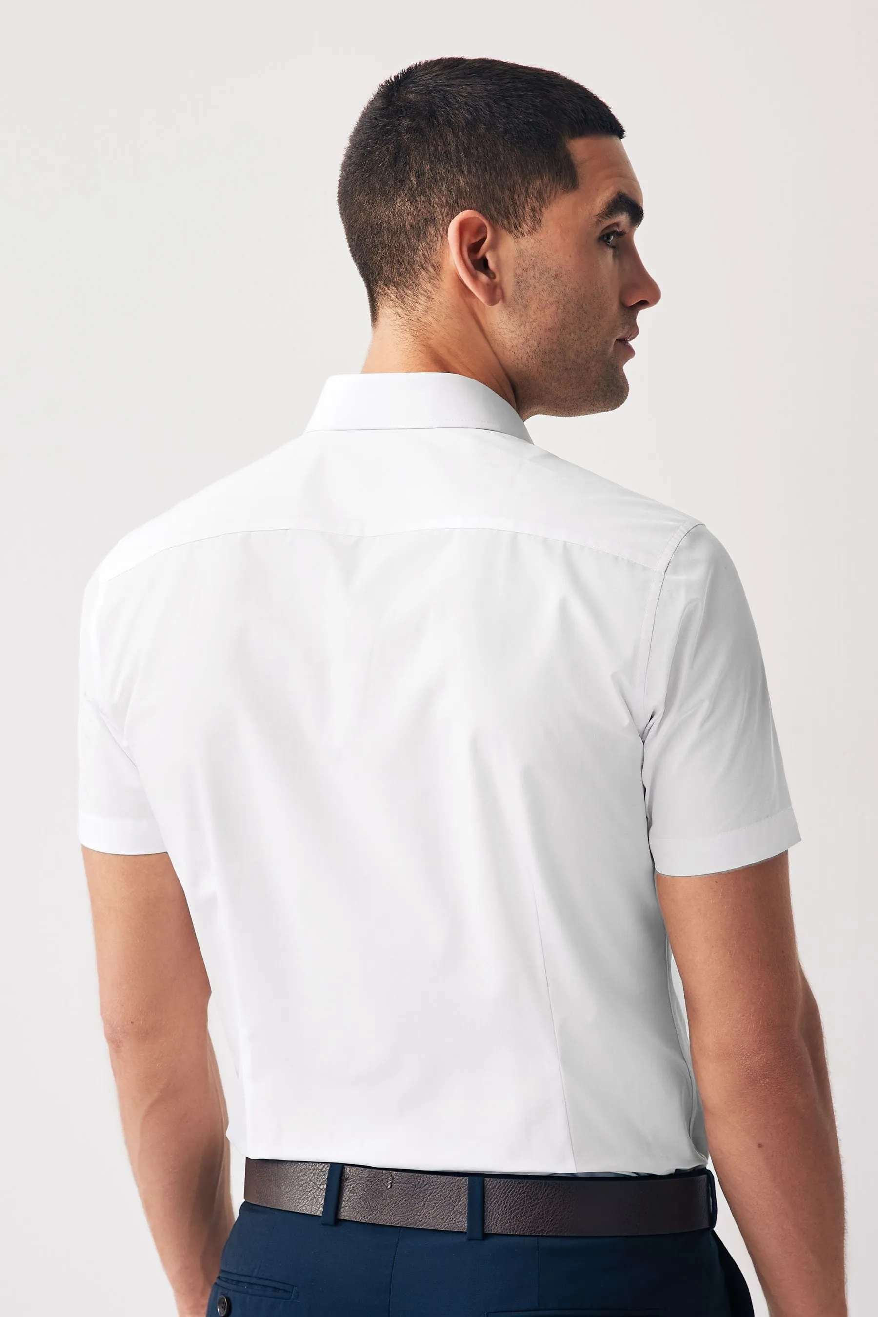Bianco  - Camicie easy care Manica corta 2 Confezione