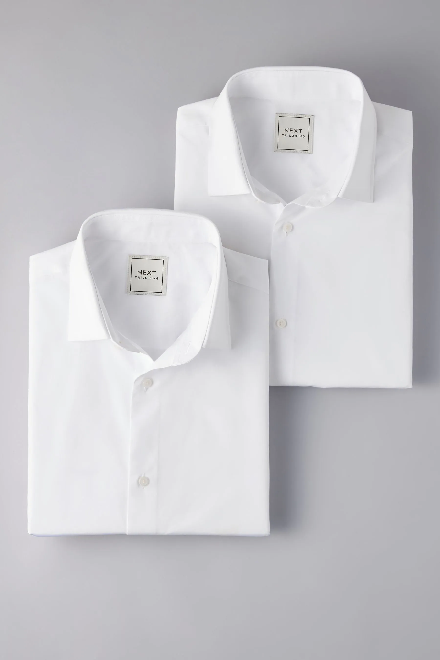Bianco  - Camicie easy care Manica corta 2 Confezione