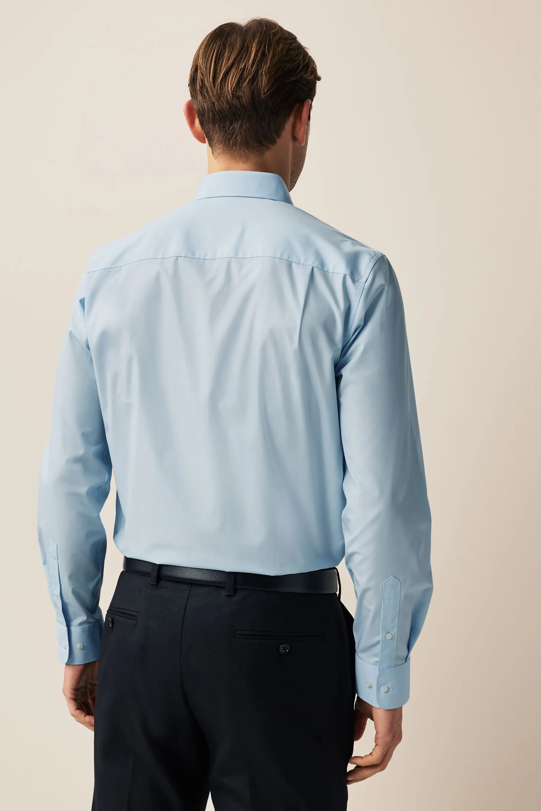 Bianco/azzurro  - Camicie Easy Care Confezione da 2