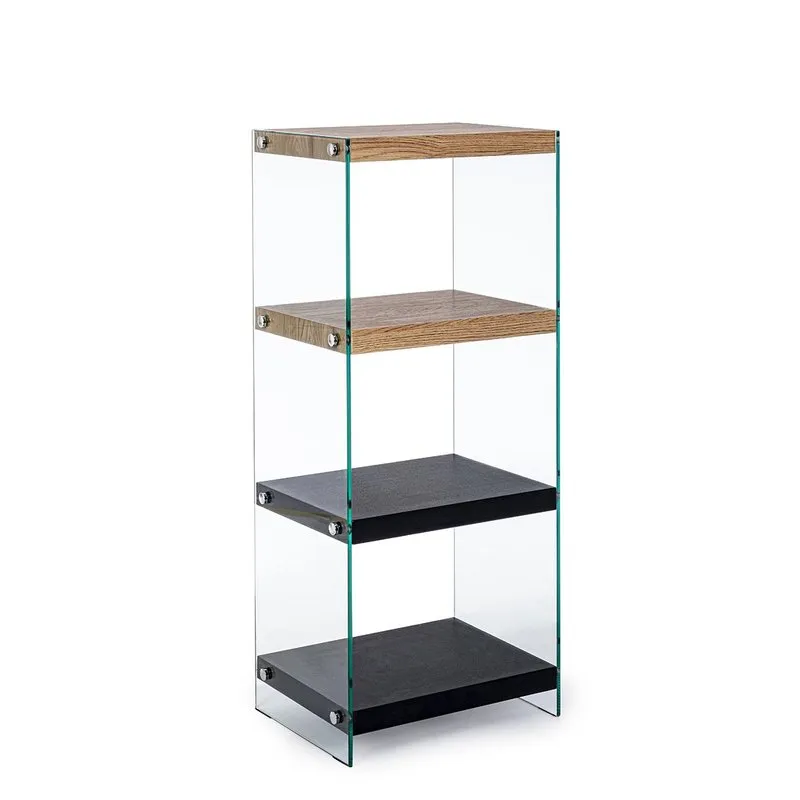 Bizzotto Libreria 4p Line Wood nero