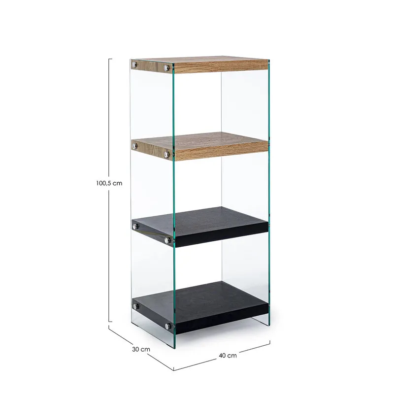 Bizzotto Libreria 4p Line Wood nero