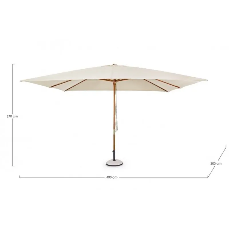Bizzotto outdoor Ombrellone Syros 3x4 naturale