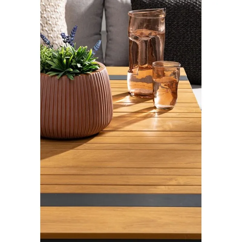 Bizzotto outdoor Set 3 porta vaso ribbed bombato terracotta alto