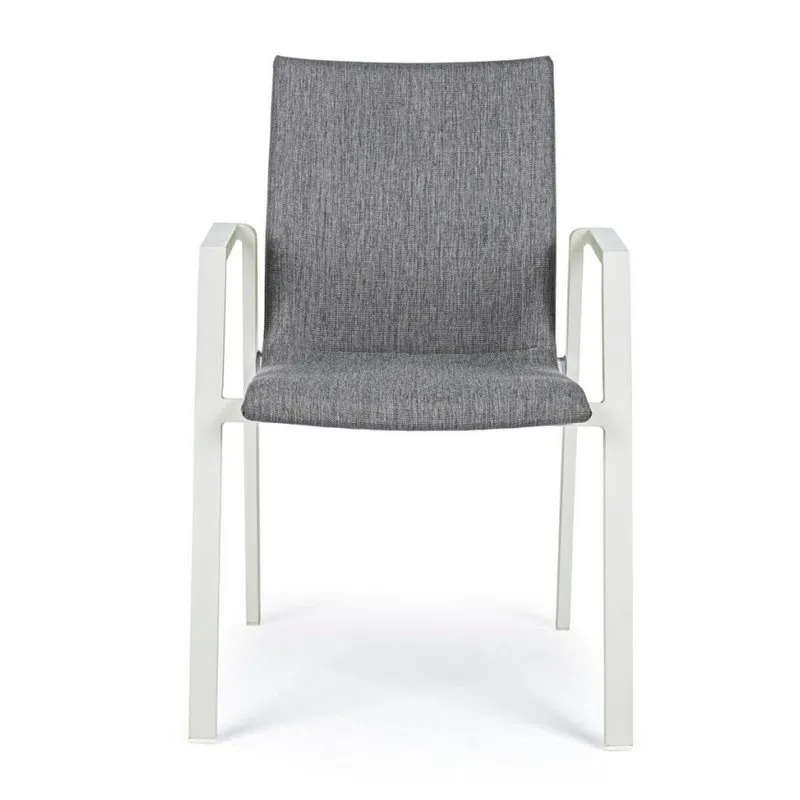 Bizzotto outdoor Set 4 sedie con braccioli Odeon lunar