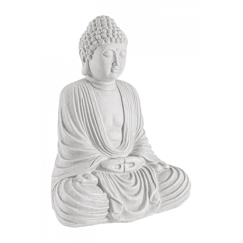 Bizzotto outdoor Set da 2 decorazioni Pattaya buddha seduto bianco