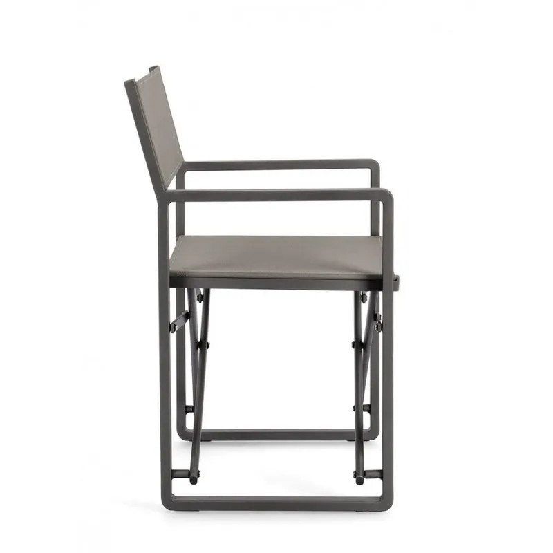 Bizzotto outdoor Set da 2 sedie regista Konnor antracite cx23