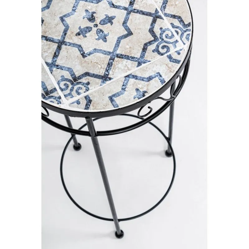 Bizzotto outdoor Set da 2 - Set 3 tavolini Erice tondi