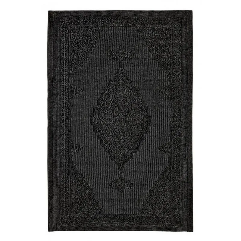 Bizzotto outdoor Tappeto Delbar nero 120x180