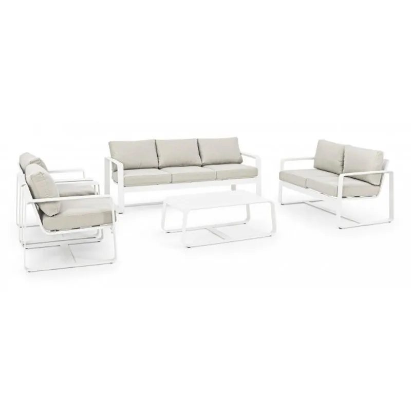 Bizzotto outdoor Tavolino Merrigan 105x62 bianco yk11