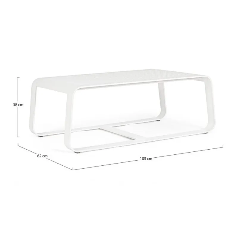 Bizzotto outdoor Tavolino Merrigan 105x62 bianco yk11
