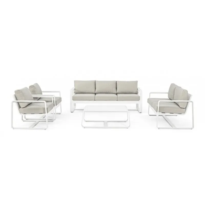Bizzotto outdoor Tavolino Merrigan 105x62 bianco yk11