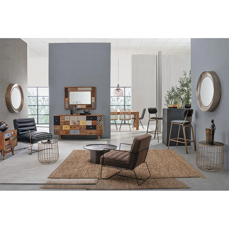 Bizzotto Set 3 tavolini contenitori Mariam