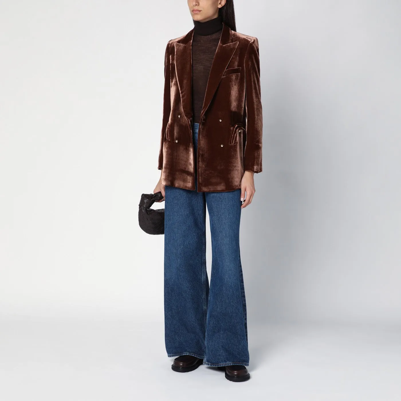 Blazé Milano Bronze color Giacca di velluto quotidiano