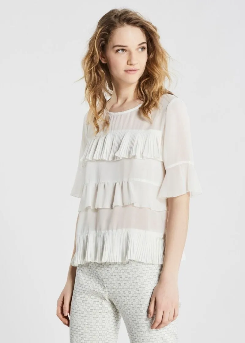 Blusa con balze
