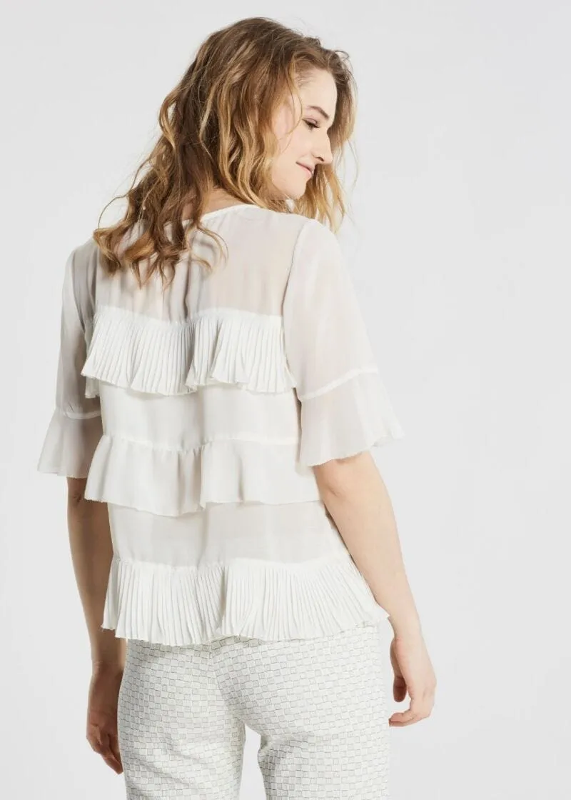 Blusa con balze