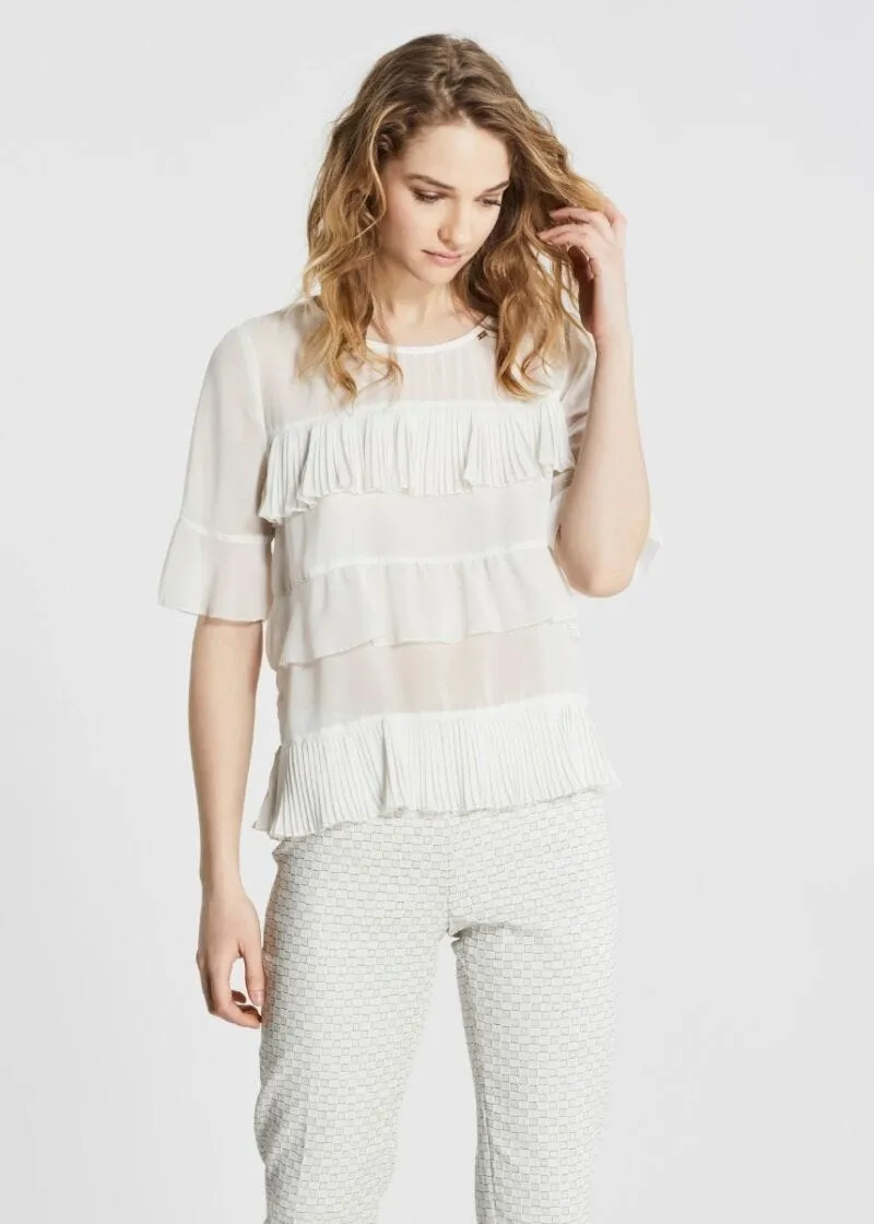 Blusa con balze