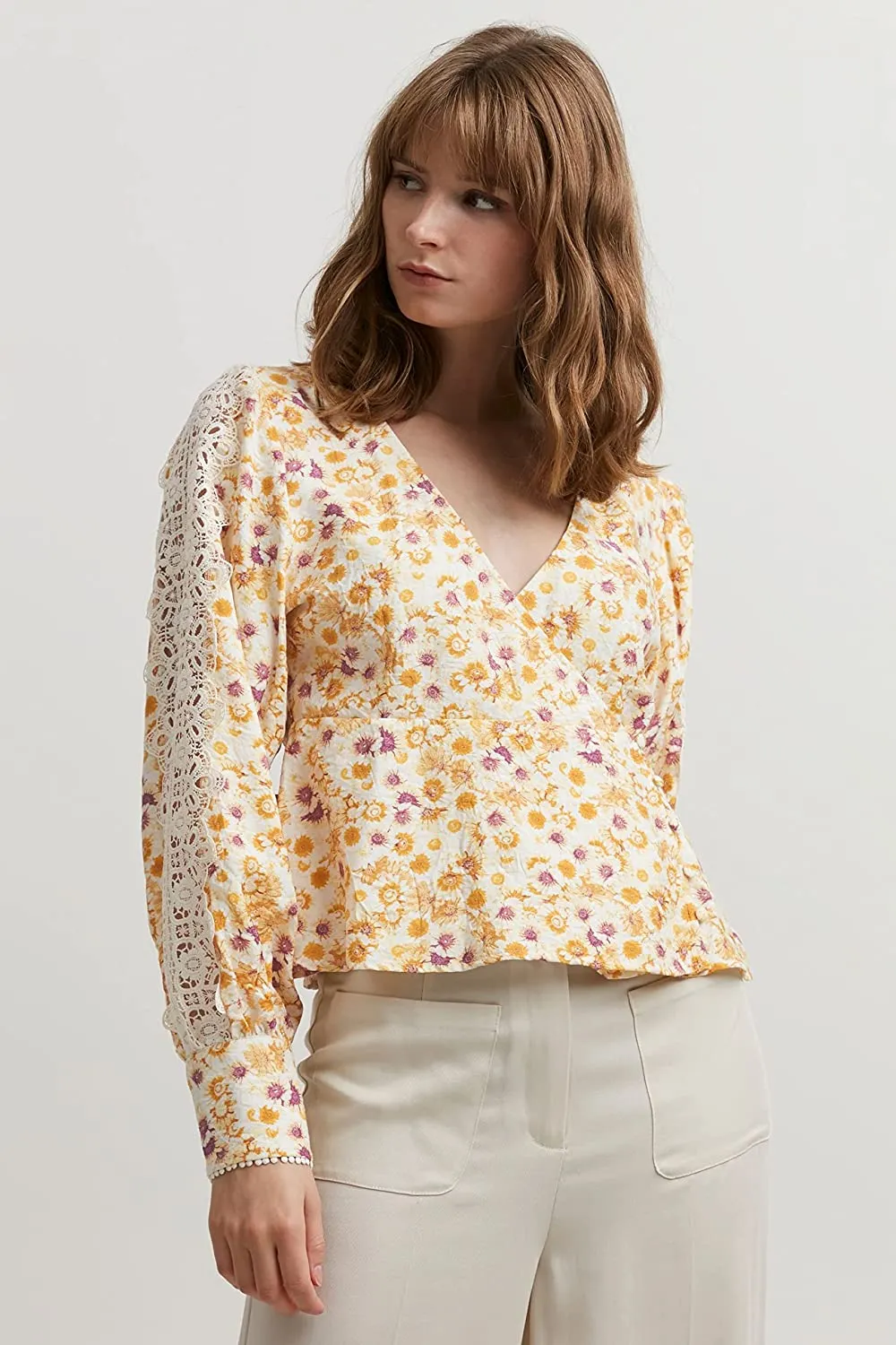 Blusa Donna con manica lunga