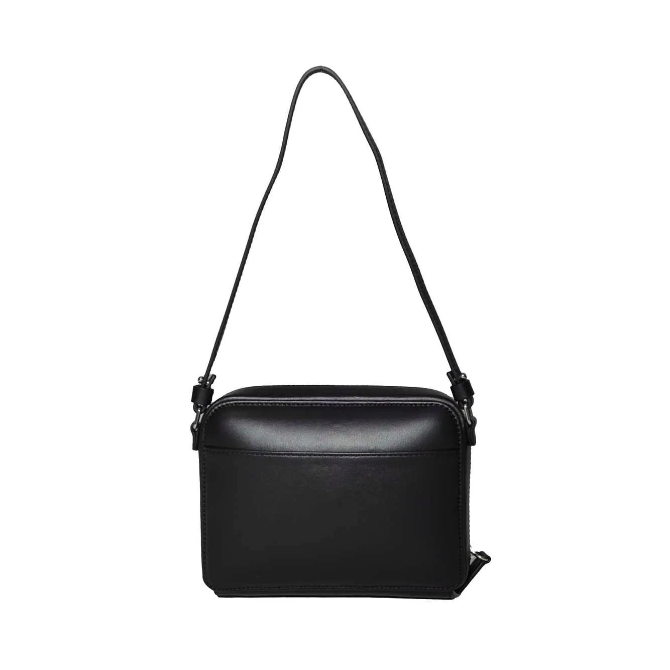 Borsa a mano Cloud Chained in pelle nera Courregès
