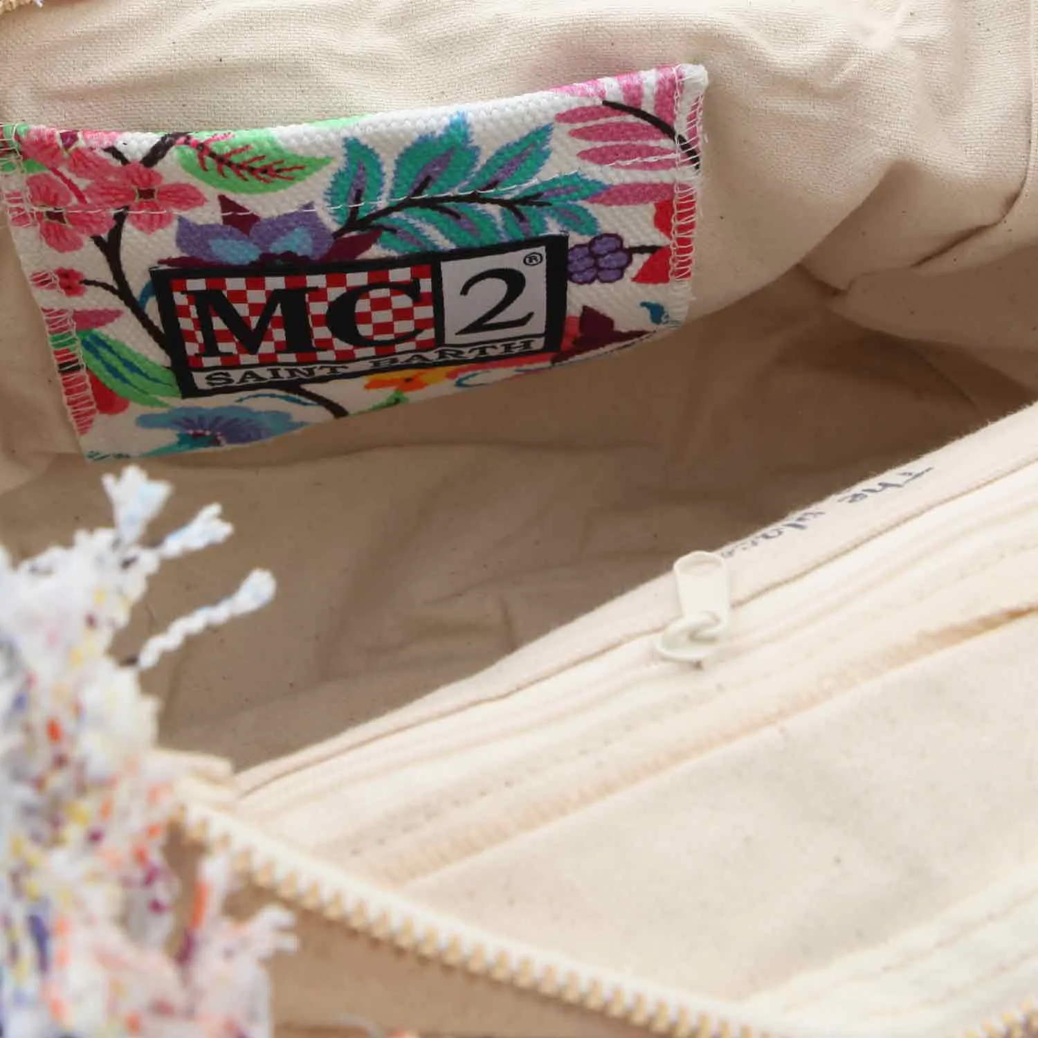 Borsa A Mano Colette Foloreale Con Manici Fucsia