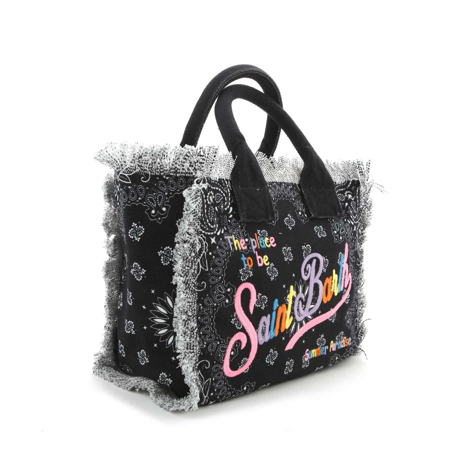Borsa A Mano Colette Nera Con Stampa Bandana