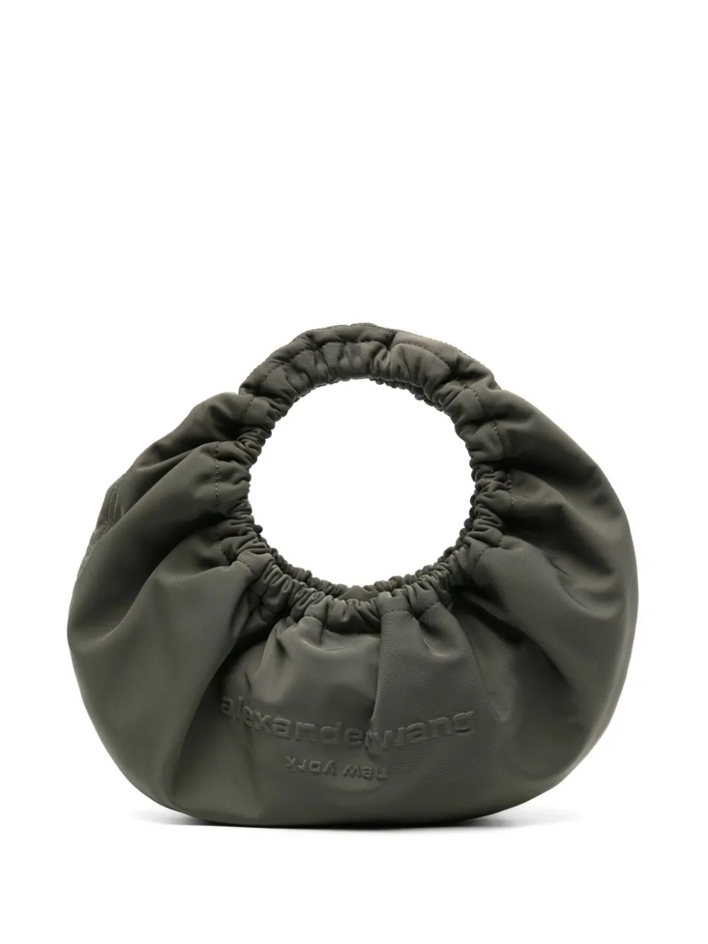 Borsa a mano Crescent piccola in verde - donna