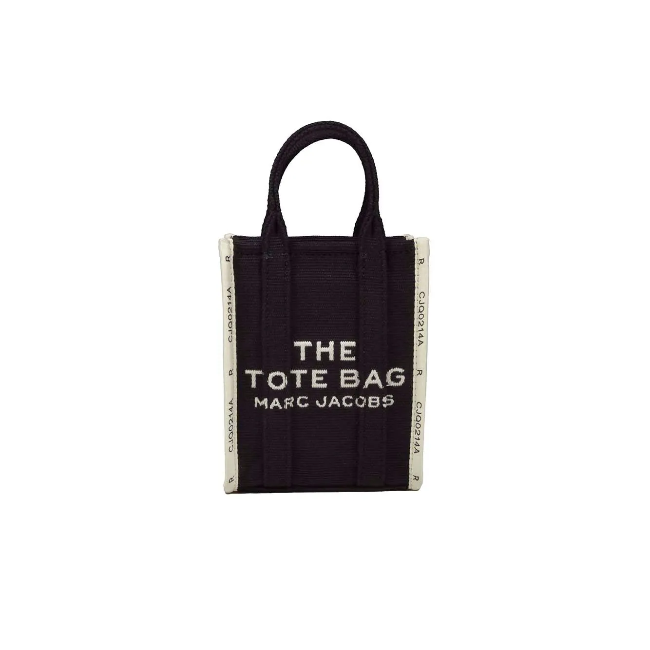 Borsa a mano Crossbody Tote in cotone jacquard nero Marc Jacobs