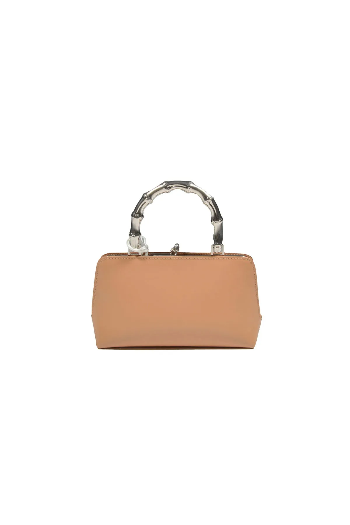 Borsa a mano Goji Bamboo mini in pelle beige Jil Sander