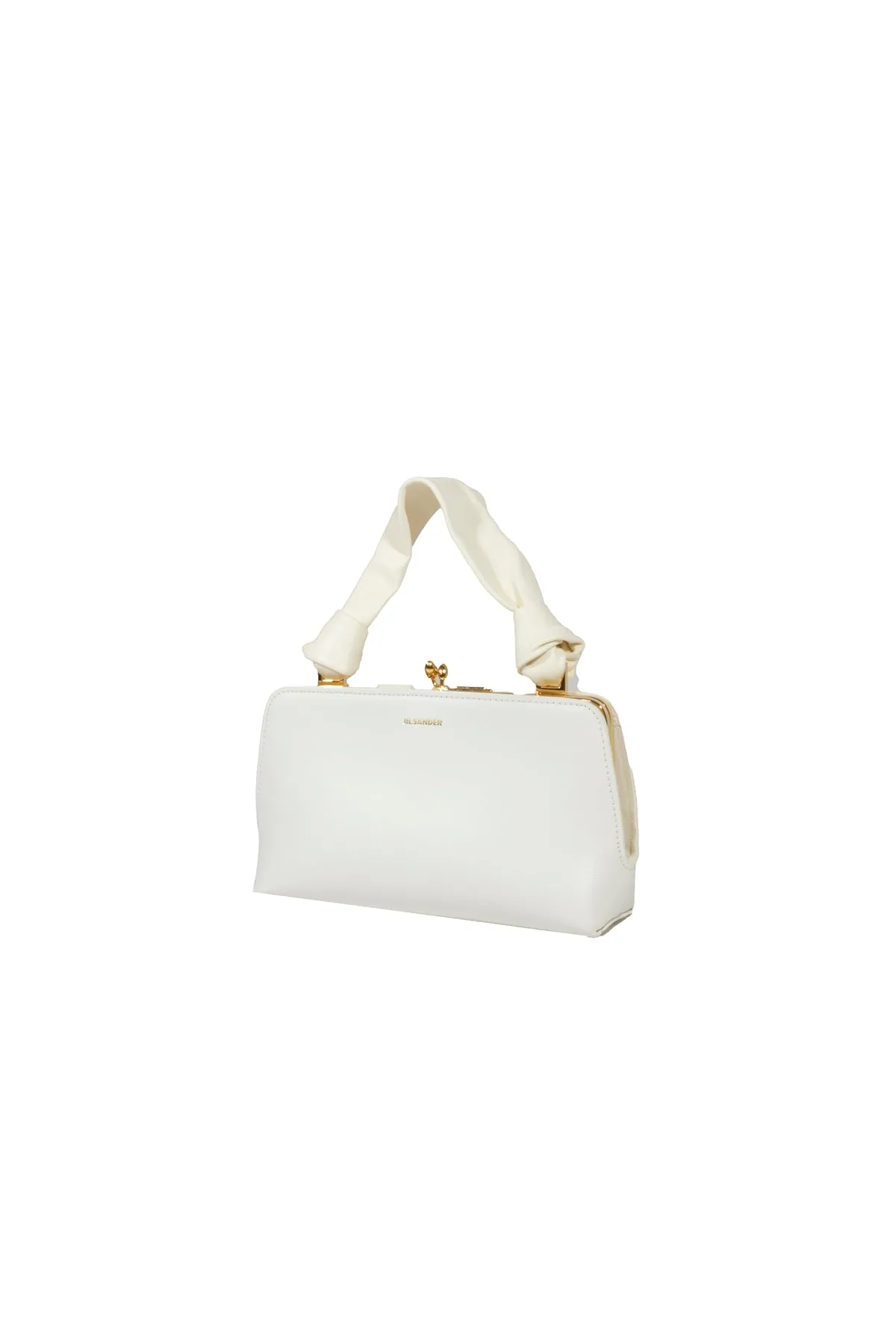 Borsa a mano Goji Mini Knot in pelle bianca Jil Sander