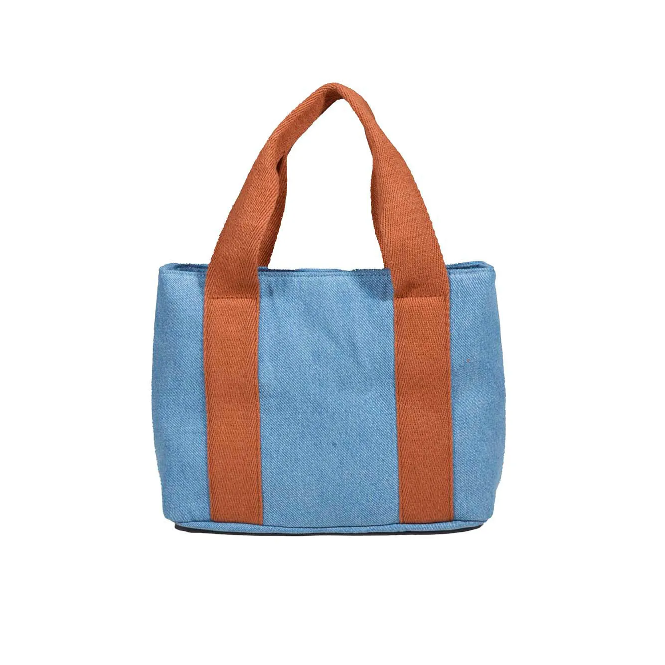 Borsa a mano in cotone denim blu Chloè Junior