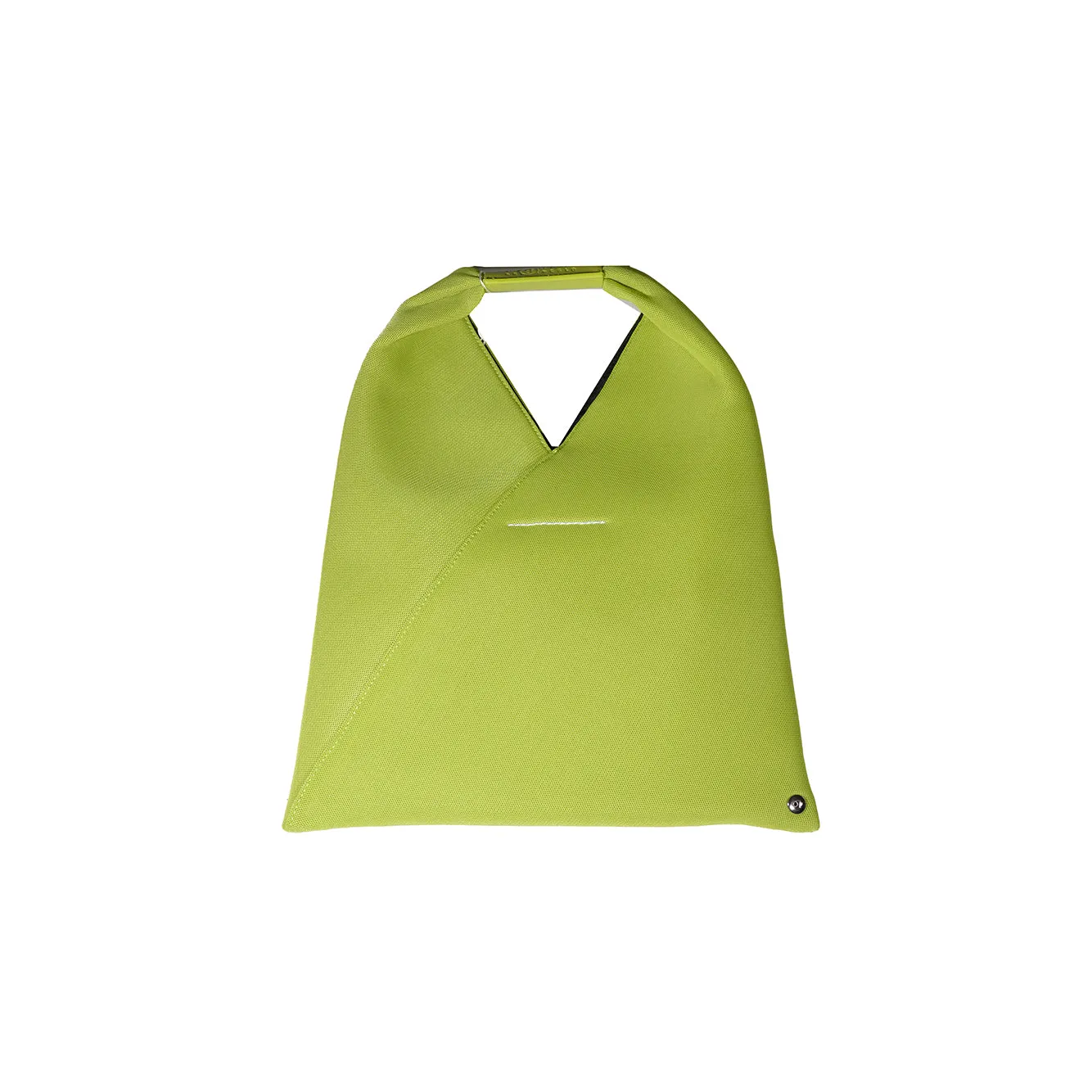 Borsa a mano Japanese piccola in tessuto verde acido MM6 Maison Margiela
