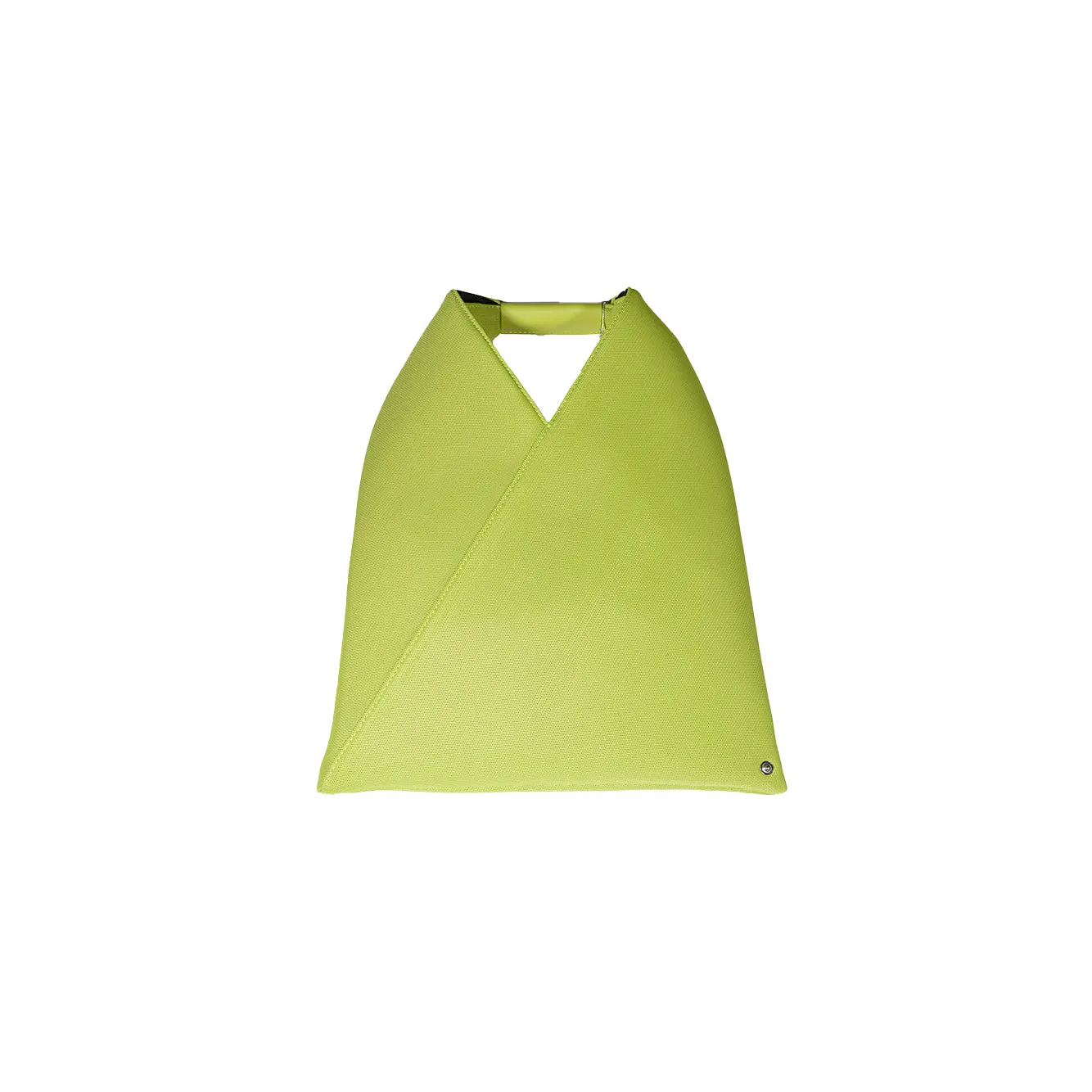 Borsa a mano Japanese piccola in tessuto verde acido MM6 Maison Margiela