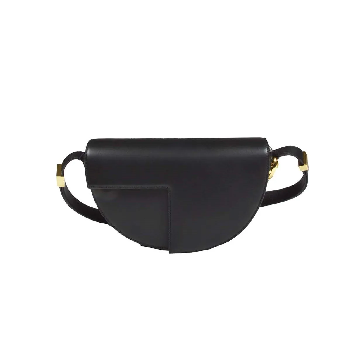 Borsa a mano Le Petit in pelle nera Patou